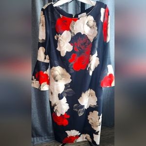 Calvin Klein dress with gold zipper back detail